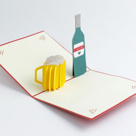 Veselá Stena 3D prianie Pivo