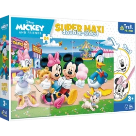 Trefl Primo - Puzzle - Obojstranné puzzle Mickey Mouse: Na púti SUPER MAXI