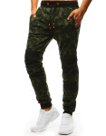 Zelené pánské camo Zelené tepláky Dstreet UX3495