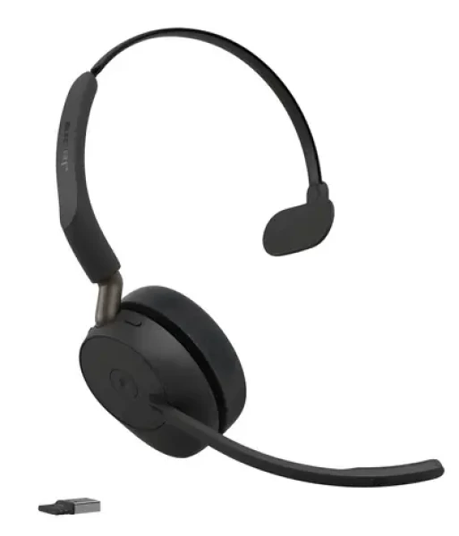 JABRA Evolve3 65 Mono MS Link 390a čierna / Mono náhlavná súprava / mikrofón / Bluetooth / USB-A / výdrž 59 h (36599-899-999)