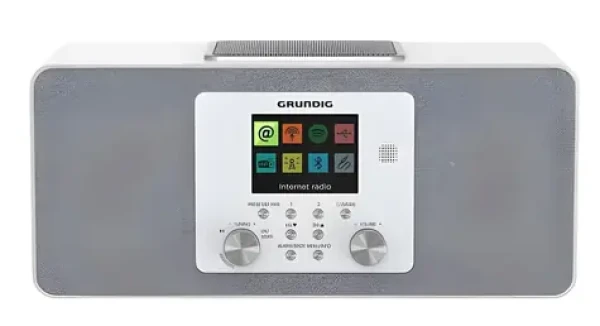 Grundig DTR 6100 biela / Internetové rádio / Wi-Fi / Bluetooth / Displej / 28 W (GTR1190)
