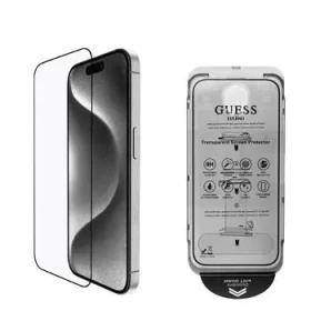 Guess Tvrdené Sklo 2.5D pre iPhone 16 Pro Black (57983122356)