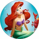 Jedlý papier Ariel a Krab 19,5 cm - Pictu Hap