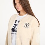 Bunda New Era MLB Sherpa Bomber New York Yankees Light Cream XL