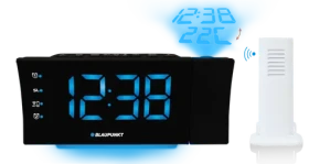 Blaupunkt CRP81USB čierna / rádio budík / LED displej / projekcia času a teploty / stmievateľný (5901750503221)