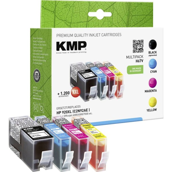 KMP KMP H67V Multipack BK/C/M/Y compatible with HP No. 920 XL - 1717,0055