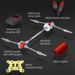 Mamido Mamido Auto na diaľkové ovládanie 60 km/h RC Monster Truck 1:16 4WD Brushless 2.4GHz oranžové