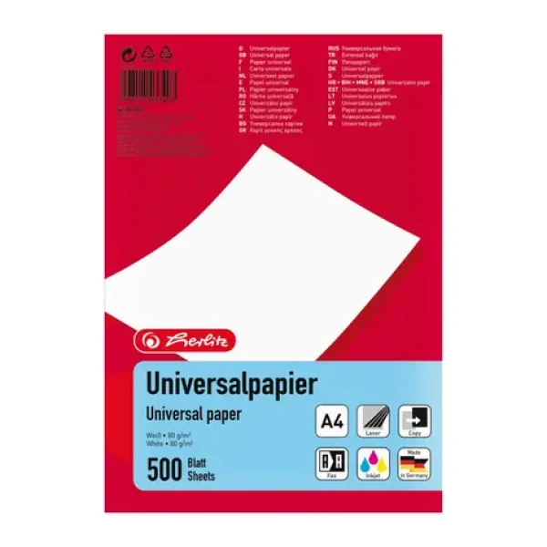 Herlitz Kancelársky papier A4 / 500 listov / biela (5033402)
