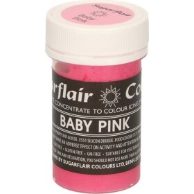 Gélová farba baby pink pastelová 25 g - Sugarflair - Sugarflair