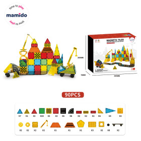 Mamido Mamido Magnetická stavebnica dopravné mesto 90 dielikov, Dopravné vozidlá MT1491