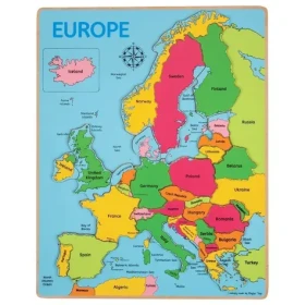 Bigjigs Toys Drevené puzzle mapa Európy