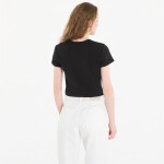 Tričko Calvin Klein Jeans Ss 2X2 Baby Rib Logo Baby Tee Black M