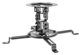 Equip 650705 čierna / Stropný držiak projektora / 360° otočenie / náklon -15 ° až 15 ° / nosnosť 13,5 kg (650705)