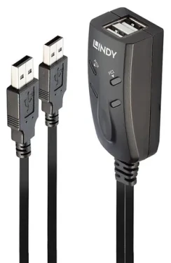 Lindy USB prepínač klávesnice a myši čierna / KVM switch / 3x USB 2.0 / kábel 1,1 m (32165)