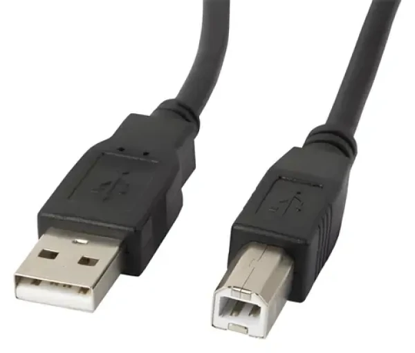 Lanberg USB-A (M) - USB-B (M) čierna / Kábel USB 2.0 / 3 m (CA-USBA-10CC-0030-BK)