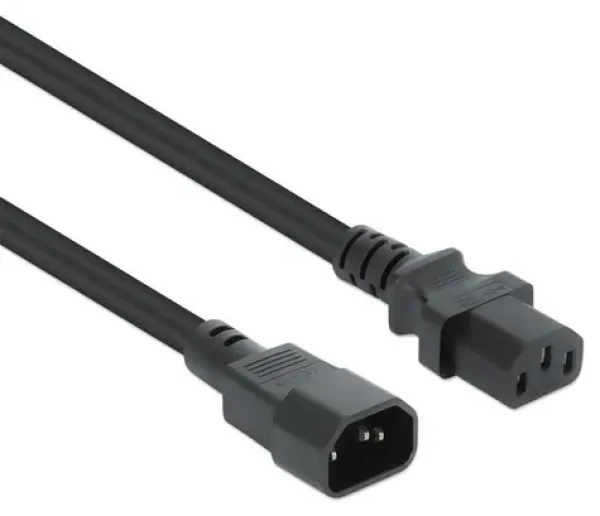 Manhattan čierna / Predlžovací kábel / IEC C14 - C13 / 5 m / 10 A / 250 V (352680)