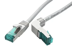 EFB Cat6a S/FTP 3M šedá / Patch kábel / lomený konektor / RJ-45 / LSOH (MK6001W.3G)