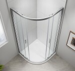 POLYSAN - EASY štvrťkruhová sprchová zástena 900x900, L/R, čire sklo EL2615