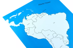 Moyo Montessori Moyo Montessori Kontrolná mapa - Južná Amerika Nová - s popiskami