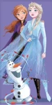 Carbotex Disney Frozen BRM014466 osuška fialová 70x140