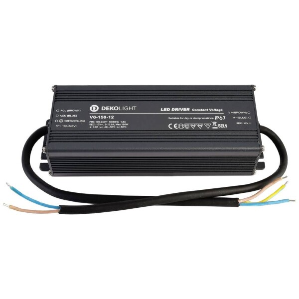 Deko Light IP, CV, V6-150-12 LED driver konštantné napätie 150 W 0 mA - 12.5 A 12 V; 872086