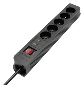 TB Touch Energy prepäťová ochrana 3 m / Predlžovací kábel / 5 zásuviek / Vypínač napájania / 2300 W (ALTBXPD05FR300B)