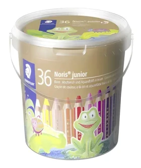 Staedtler Pastelky Noris Junior 3v1 / 36 ks / 18 farieb / s strúhadlami / od 2 rokov (140 C36)