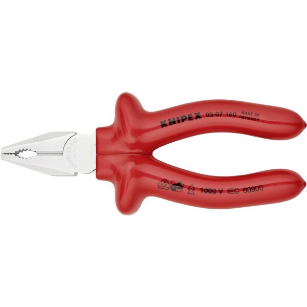 Knipex 03 07 160 VDE kombinované kliešte 160 mm DIN ISO 5746, DIN EN 60900; 03 07 160