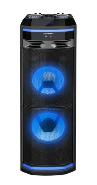 Blaupunkt PS11DB čierna / prenosný párty reproduktor / 1200W / Bluetooth / karaoke / FM / výdrž až 23 hod (5901750503382)