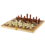 Mamido Drevená logická hra 3v1 Šach Dáma Backgammon