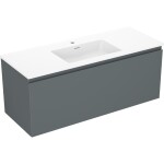 MEXEN/S - Orio kúpeľňová skrinka 120 cm s umývadlom Otis, 1 šuplík, grafit mat/biela mat 91A10-12047-1-BF66-W18M01