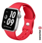 Swissten Silikónový remienok pre Apple Watch 42/44/45/49mm červená (46000112)