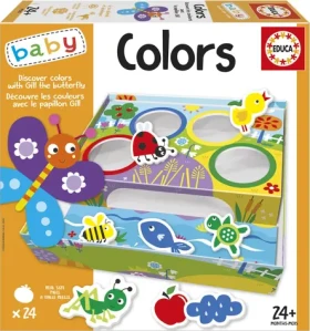 Educa Baby Triedenie farieb s motýľom Gillom