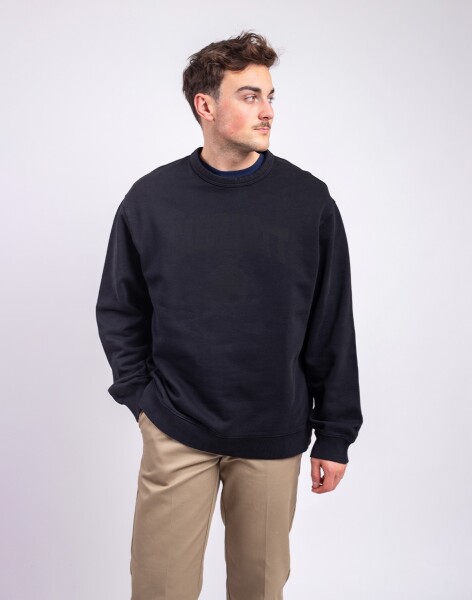 Carhartt WIP Faded Pond Corps Sweatshirt Black heavy stone wash S