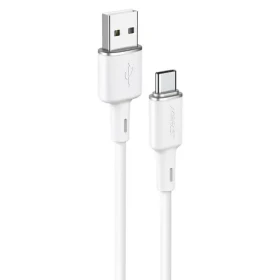 Acefast C2-04 USB-A - USB-C kábel biela / 3A / 1,2 m