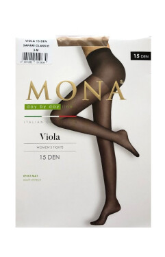 Dámske pančuchové nohavice Mona Viola Matt Effect 1-4 15 deň nero 4-L