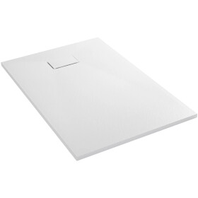 CERANO - Sprchová vanička obdélníková Gusto - SMC/minerální kompozit - strukturovaná bílá matná - 150x90x3 CER-414743
