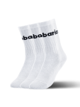 Be Lenka Ponožky barebarics crew white big logo, 3 páry Veľkosť ponožiek: 39-42 EU EUR