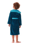 Detský župan Tampa duo s kapucňou 9159 petrol - Vestis dětské č.152
