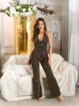 Sexy Koucla Musthave Neckholder glitter Overall Einheitsgroesse