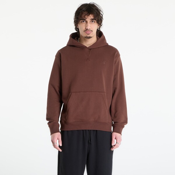 Mikina New Balance Athletics French Terry Hoodie Pumpernickel L