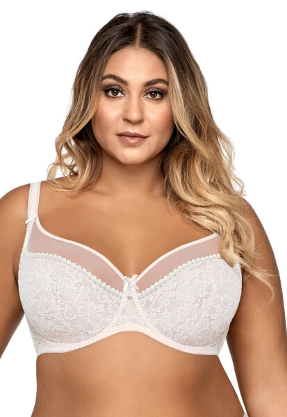 Dámska podprsenka 1396 Crystal white plus - AVA Bílá 85/I
