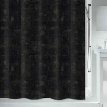 Spirella GEORGES sprchový záves 180 x 200 cm čierno-zlatý/polyester