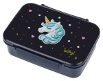 BAAGL Unicorn Gold / Box na desiatu s priehradkami / BPA free / pre mikrovlnku a umývačku