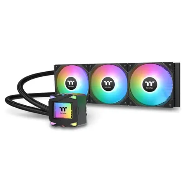 Thermaltake LA360 ARGB Sync čierna / AIO vodný chladič CPU / 3x 120mm / 2500 RPM @ 38.35 dB / 79.3 CFM (CL-W459-PL12SW-A)