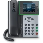 Poly Edge E300 čierna (82M92AA) / IP telefón / 3,5 palcový displej / PoE / USB-C / 2x RJ-45 (82M92AA)