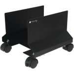 Techly ICA-CS-34 čierna / Multimediálny vozík / kovový / nosnosť 25 kg / na kolieskach (ICA-CS-34)