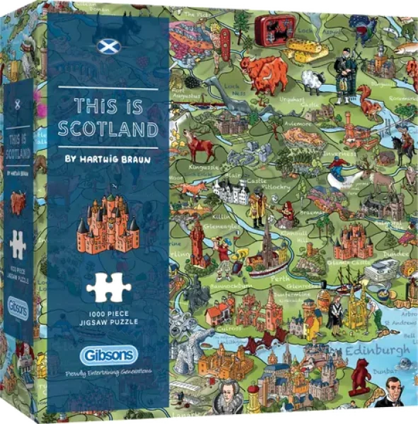 GIBSONS Puzzle Toto je Škótsko