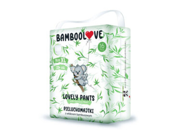 Bamboolove Plienkové nohavičky jednorazové bambus veľ. XL 12+ kg 16 ks (55867BL)