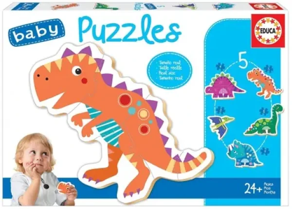 Educa Baby puzzle Dinosaury 5v1 (3-5 dielikov)
